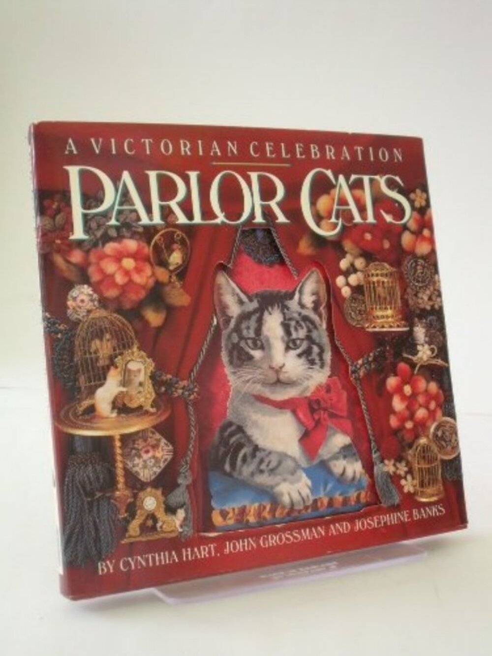 Charming Parlor Cats Art Print - Whimsical Home Decor for Cat Lovers